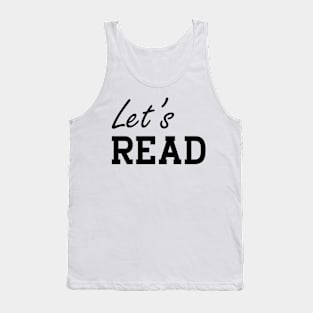 Reader - Let's Read Tank Top